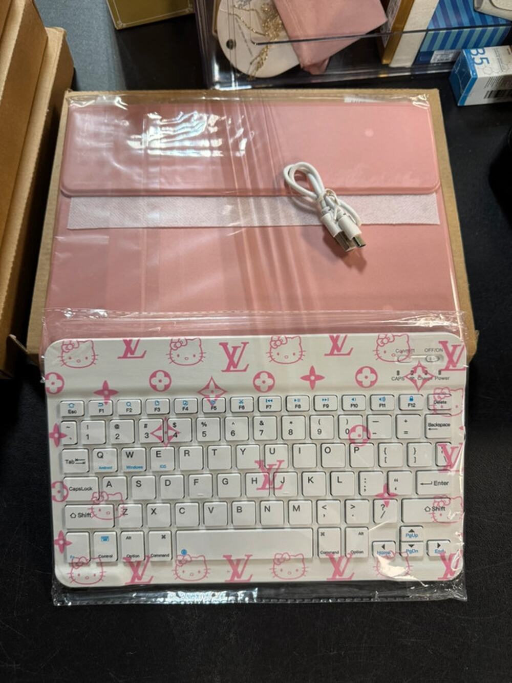 Hello Kitty Pink Keyboard Case for iPad 10.2” 7/8/9th